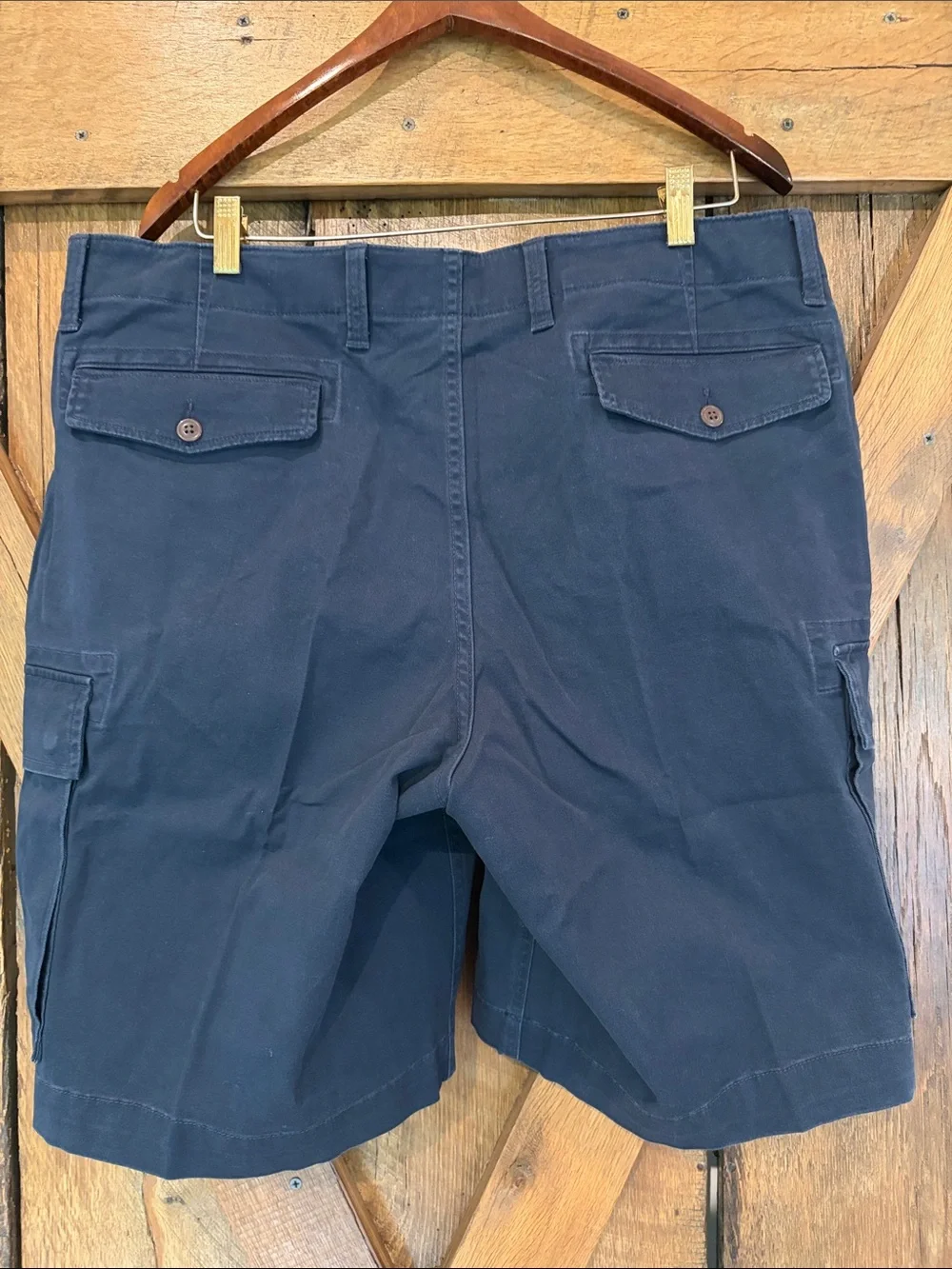 NWT Lands End Men’s Sz 38 Radiant Navy Cargo Shorts